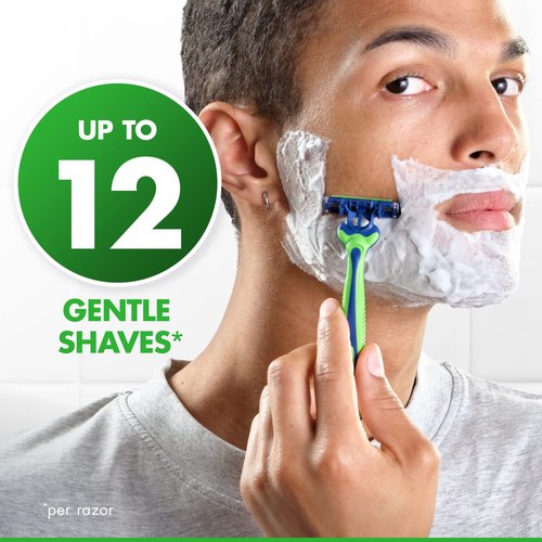 Gillette Sensor3 Sensitive Disposable Razors for Men, Enhanced Lubrastrip Glides Easily Over Your Skin, 8 Count (Pack of 2)