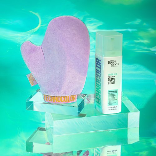 Bondi Sands Technocolor Emerald Value Kit | Includes Lightweight Sunless Foam + Reusable Mitt for a Flawless Finish ($34 Value)