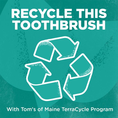 Tom's Of Maine Gentle Charcoal Toothbrush, Soft, 4-Pack (Packaging May Vary)