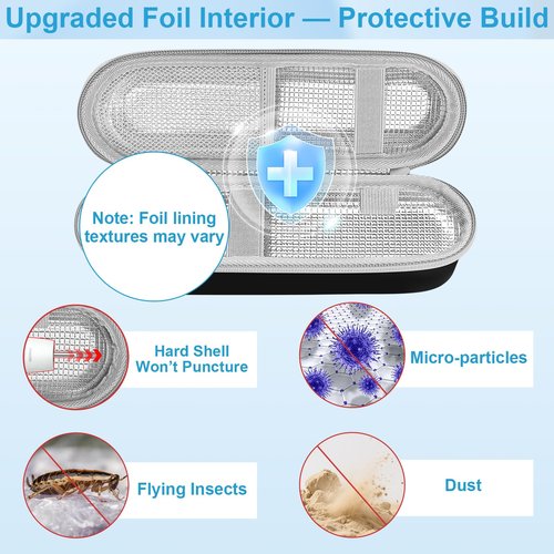 ICIMBI Electric Toothbrush Travel Case for Philips Sonicare 4100 6100 5100 6500 Series Electric Toothbrush, Hard EVA Toothbrush Protective Holder, Water-Resistant（Includes 2 Brush Head Covers）