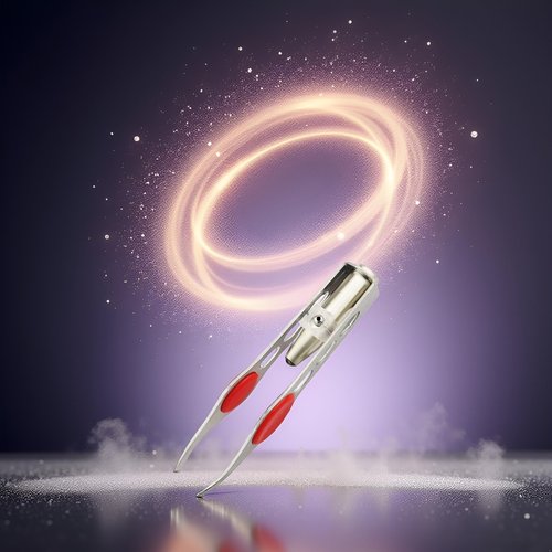 Tweezer With LED Light For Hair Removal Makeup Tool Eyebrow Eyelash Tweezers, Lash Trimmer,Round Trimmer,Round Trimmer,Brow Tools,Hair Tweezers,Ingrown for Tweezer