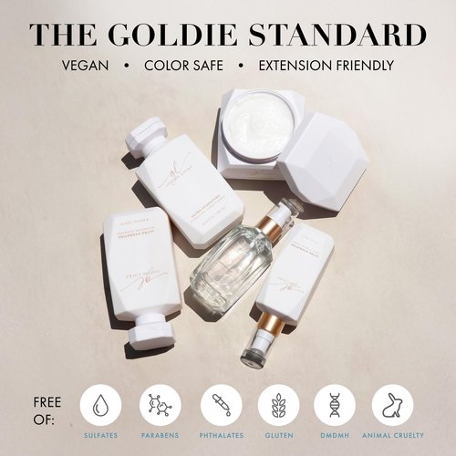 Goldie Locks Signature Hair Serum - Anti-Frizz and Humidity Control - Lightweight Shine Enhancer - Safe for Extensions and Color-Treated Hair - Protein-Free - 1.7 fl oz