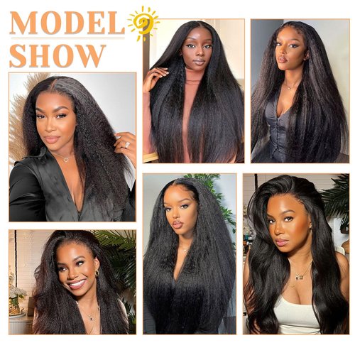 2x6 HD Lace Closure Kinky Straight Transparent 2 by 6 HD Lace Closure 14 Inch 100% Brazilian Virgin Unprocessed Middle Part Human Hair Closure