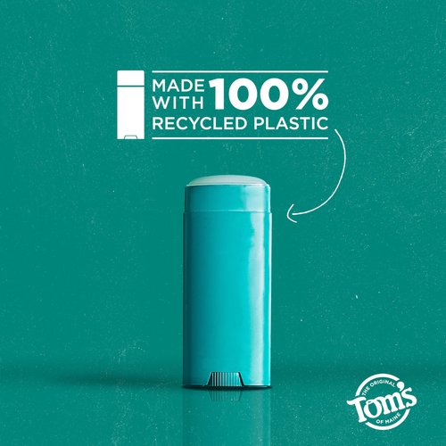 Tom’s of Maine Rose Vanilla Aluminum Free Natural Deodorant For Women & Men | Goes on Clear | Odor & Wetness Protection | Naturally Derived and Moisture-Locking Ingredients | 3.25 oz (2 Pack)