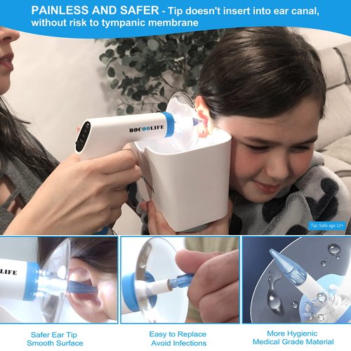 Ear Cleaning Kit Ear Irrigation Flushing System, Ear Wax Cleaner Ear Wax Removal, Ear Wash Wax Flush Flusher with Ear Wax Build Up Examination Tool the Scope