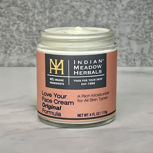 INDIAN MEADOW HERBALS Love Your Face Cream, 4 FZ
