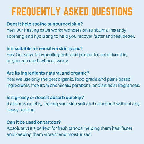Waxhead Healing Salve – Sun Burn Healing Cream, Aftersun Body Butter to Deep‑Hydrate, Calm, and Revive Skin After Sun & Wind, for Tattoos, Eczema & Everyday Use (2oz)