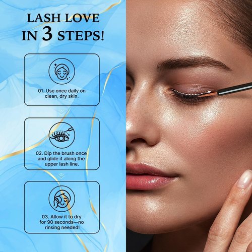 VieBeauti Lash Serum for Eyelash Growth: Eyelash Growth Serum with Advanced Formula to Boost Longer Fuller and Thicker Looking Lashes - Vegan & Cruelty-Free for Sensitive Eyes 5-Month Supply - 5 ML