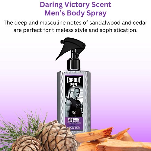 Tapout Body Spray for Men – Fragrance Variety Set, 6-Pack Gift Collection, 8 Ounces Each