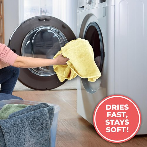 TEXTILOM Washcloths for Body and Face – Hotel and Spa Quality & Soft & Absorbent & Quick Dry Wash Cloths for Your Body – 100% Turkish Cotton Wash Clothes Towel Set of 4 (13 x 13 inches) - Yellow