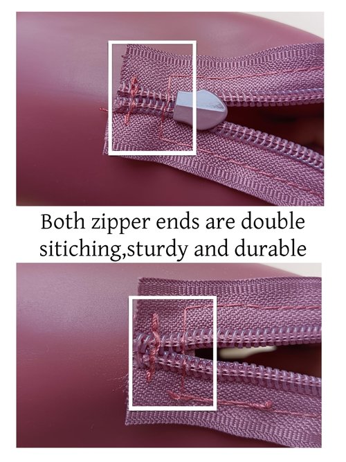 Gudahower Foldable Silicone Makeup Bag Large Capacity and Lightweight Toiletry Bag for Travel Waterproof Cosmetic Bag with Zipper for Women Girls (Crimson)