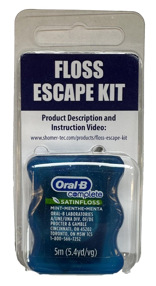 Shomer-Tec Floss Escape Kit is a Unique New Low Profile high Capability Escape kit in a Working Dental Floss Dispenser