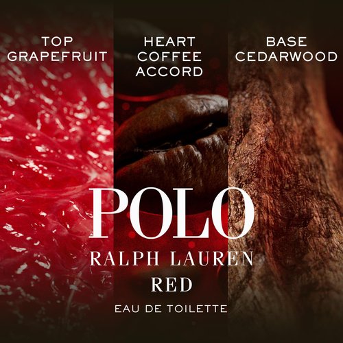 RALPH LAUREN FRAGRANCES Polo Red - Men's Deodorant - Woody & Spicy - With Grapefruit, Saffron, and Redwood - Alcohol-Free, Long Lasting - 2.6 Oz