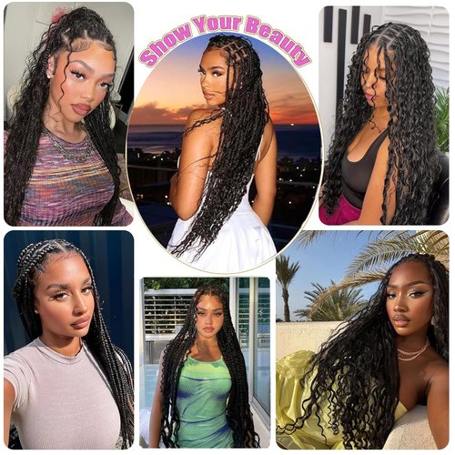 Human Braiding Hair 2 Bundles 100g 20 Inch Deep Wave Bulk 100% Human Hair for Braiding No Weft 12A Brazilian Virgin Human Hair Extensions for Boho Braids Natural Black