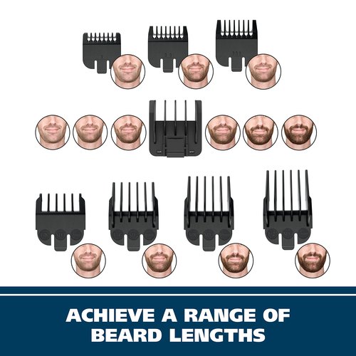 Wahl Groomsman Rechargeable Beard Trimmer kit for Mustaches, Nose Hair, and Light Detailing and Grooming with Bonus Wet/Dry Battery Nose Trimmer – Model 5622v