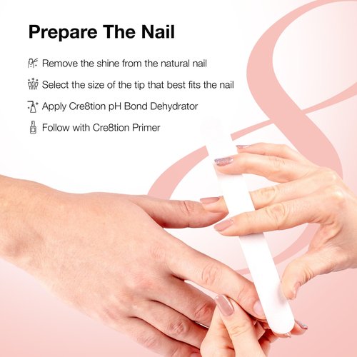 Cre8tion Soft Gel Nail Tips, Short Round Shape, 602 Tips in 14 Sizes (00-9) for Professional Nail Extensions