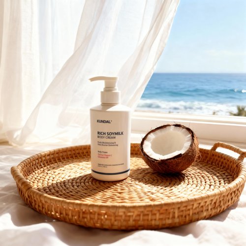 Mellow Vanilla Rich Soymilk Body Cream, Body Moisturizing & Skin Barrier Enhancing GIFT SET: 2x16.9 FL OZ+1.69 FL OZ (1050 ml)