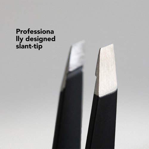 Cleverman Precision Slant Tweezer – Expert Eyebrow and Facial Hair Removal, Ideal for Ingrown Hair & Splinters, Travel Tweezer