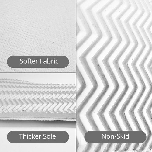 Hotel Spa Slippers 12 Pairs Bulk Disposable Non Slip Travel Closed Toe Guest Unisex (White (12-Pairs), US Footwear Size System, Adult, Women, Alpha, Wide, One Size)