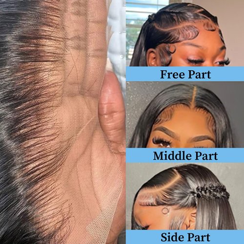 Kinky Straight 2x6 HD Lace Frontal Closure 12A Brazilian Raw Virgin Yaki Kinky Straight Human Hair Closure Natural Hairline Pre Plucked 12 Inch