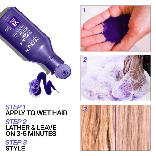 Redken Blondage Color Depositing Purple Shampoo For Blonde, Bleached or Highlighted Hair - Neutralizes Brassy Tones With Salicylic Acid, 10.1 Fl Oz