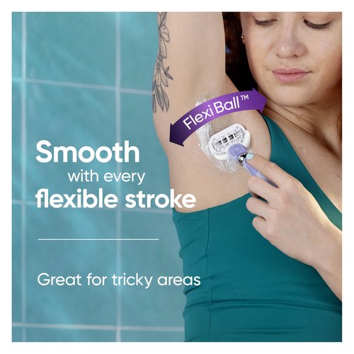 Gillette Venus Deluxe Smooth Swirl Womens Razor Blade Refills, 6 Count, Moisture Ribbon to Protect Against Irritation, Holiday Gifts for Women