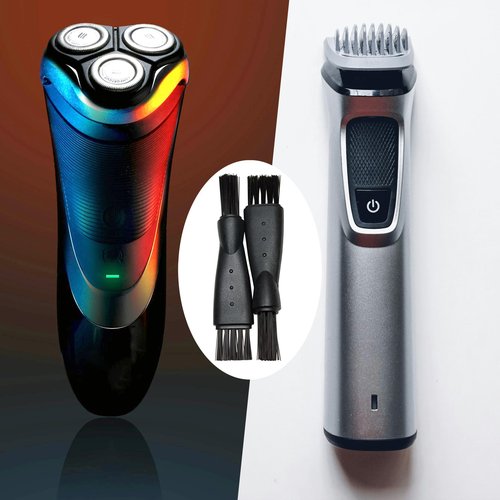 12 Pcs Electric Razor Brush, Shaver Cleaning Brush, Double-Head Shaving Cleaning Brushes, Mini Brush for Cleaning Razor Shaver Trimmer Hair Clipper