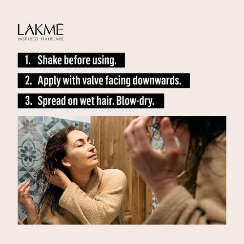 LAKMÉ K.Finish Power Strong Hold Hair Mousse, Volumizing Mousse, Extreme Hold, Frizz Control, 10.2 Fl Oz