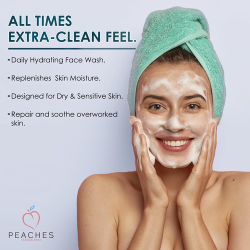 Post-Workout Vegan Face Wash with Gotu Kola, Lemongrass, and Eucalyptus – Refreshes and Cleanses Delicate Skin – Restore Cleanser (5.5 oz)