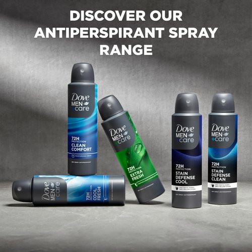 Dove Men+Care Dry Spray Antiperspirant Cedarwood + Tonka 4 Count 72H Protection with a Plant-Based Moisturizer 3.8 oz
