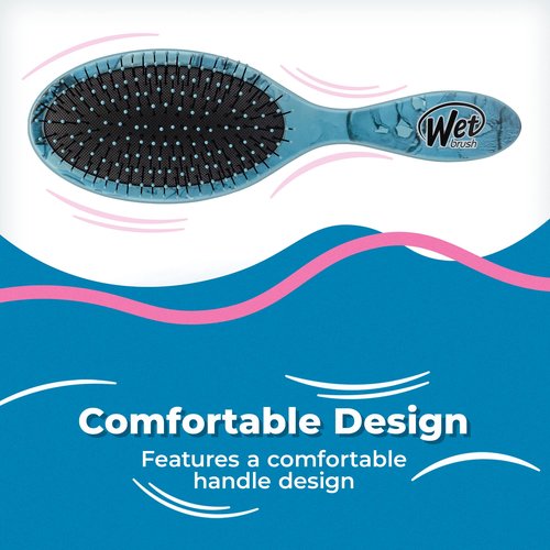 Wet Brush Original Detangler Hair Brush, Arctic Blue - All Hair Types - Ultra-Soft IntelliFlex Detangler Bristles Glide Through Tangles with Ease - Pain-Free Comb for Men & Women (Pack of 2)