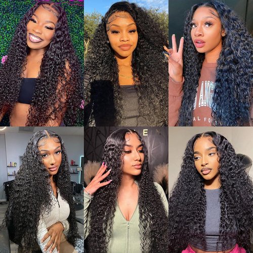 Tanday 15A Raw Human Hair Bundles Deep Wave Bundles Human Hair,Triple Lifespan Indian Virgin Hair,No Tangle Shedding,Multiple Washes Keep Texture Silky Soft (1 Bundle Natural Black, 18)