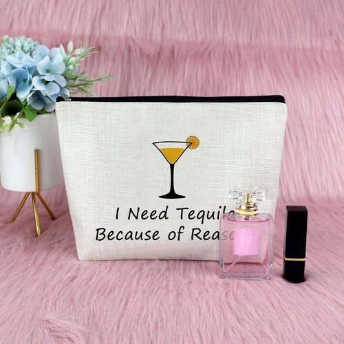 Tequila Gifts for Women Makeup bag for Women Tequila Lover Gift Ideas Cosmetic Bag Drinking Lovers Presents Funny Birthday Valentines Day Housewarming Presents for Best Friends Travel Cosmetic Pouch