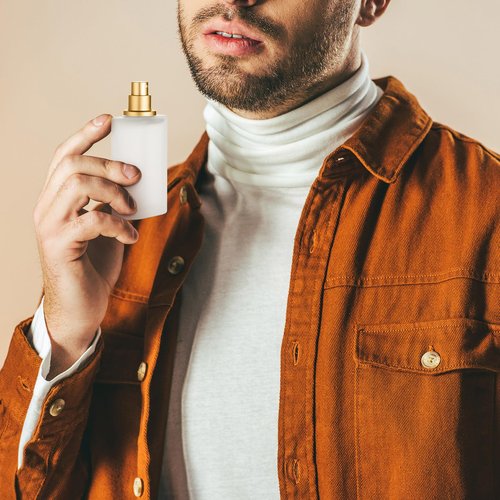 Tessco for you 12 Pcs 100ml / 3.4 Ounces Frosted Glass Bottle Perfume Atomizer Refillable Spray Empty Perfume Dispenser Fine Mist Atomizer Cosmetic Container for Travel Men Women(Gold)