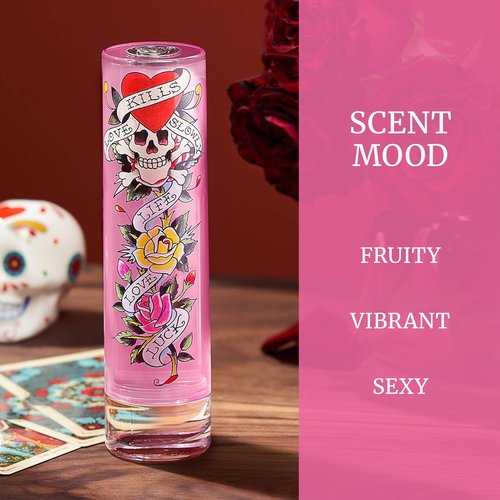 Ed Hardy Perfume for Women, Eau De Parfum Spray with Warm Amber Notes, Gift for Her, 3.4 fl oz
