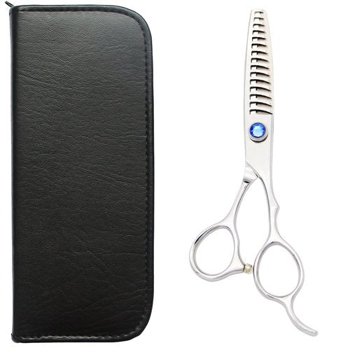 MISSUM 6.5" Professional Texturizing Scissors Hair Thinning Shears Cutting Teeth Shears Japanese Stainless Steel Blue