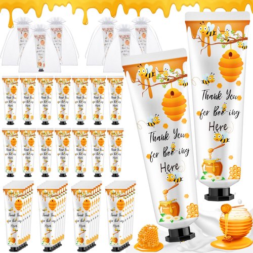 Swiffen 48 Sets Honey Hand Cream Gifts Bulk Baby Shower Hand Cream Travel Size Lotion Bulk Fall Thanksgiving Party Supplies Favors Birthday Wedding for Guest