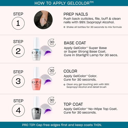 OPI GelColor Funny Bunny | Sheer Soft White Crème LED Cure Gel Nail Polish | Salon-Quality Shine, Long-Lasting Wear | Vegan & HEMA Free | 0.5 Fl Oz