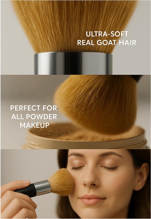 Luxury Essential Mineral Makeup Brush – Bare Soft Brush for Flawless Foundation, Powder & Bronzer Cruelty-Free & Professional Quality