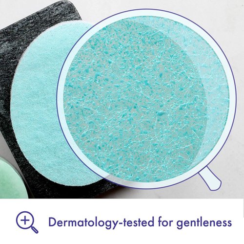 Buf-Puf Multi-Pack Exfoliating Sponges – Facial and Body Cleansing, Dermatologist Developed – 3 Pack