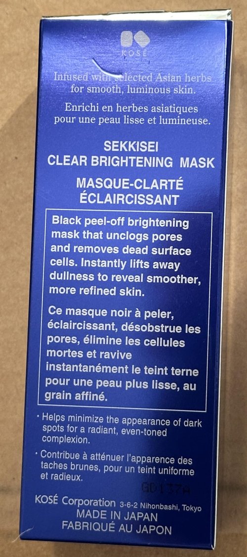 SEKKISEI Clear Mask, Peel-Off Facial Mask, 2.8 Ounce