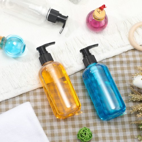 Norme 40 Pieces Empty Pump Bottle 8 oz Clear Refillable Plastic Bottles with Pump Dispenser Travel Lotion Container for Shampoo Hand Body Soap Oil Massage Moisturizer Face Cream Liquid