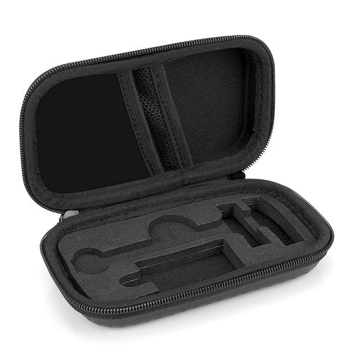 Linkidea Durable Hard Shell Shaving Travel Case, Storage Box for Short/Long Handled Razor Blades & Accessories, Compatible with Merkur, Vikings, WEISHI Double Edge Safety Razors (Black)