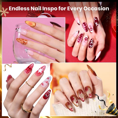 beetles Gel Polish Nail Set 20 Colors Dreamy Town Collection with Blooming Gel