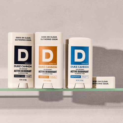 Duke Cannon Supply Co. Anti-Perspirant Deodorant for Men 3 oz. Sawtooth, 2 Pack - Unique Masculine Scent, Odor Control & Soothe Skin