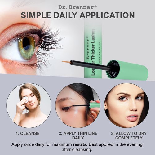 Dr. Brenner Eyelash enhancing serum with peptides for thicker, longer and fuller lashes
