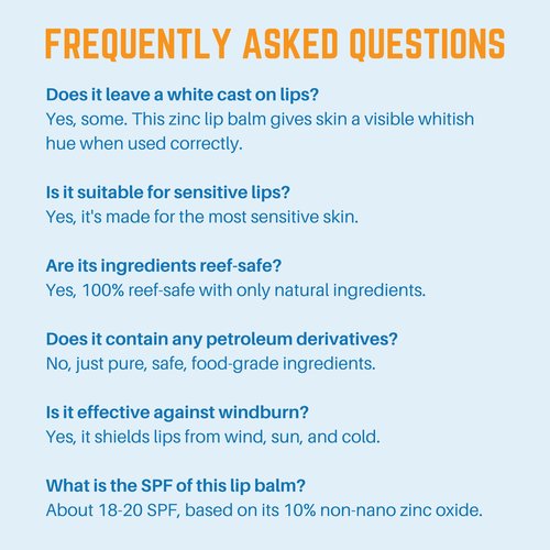 Waxhead Zinc Oxide Lip Balm – Reef Safe Sunscreen Lip Balm for Sensitive Skin, Non-Nano Waterproof Chapstick SPF with Lanolin + Shea Butter, Biodegradable Lip Sunscreen (Mint 4 Pack)