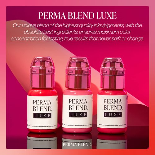 Perma Blend Luxe - Cherry Red - Vegan Lip Tattoo Ink - Deep Red Microblading Pigment with a Cool Base - for Lip Blush & Permanent Makeup - Cruelty-Free (0.5 oz)