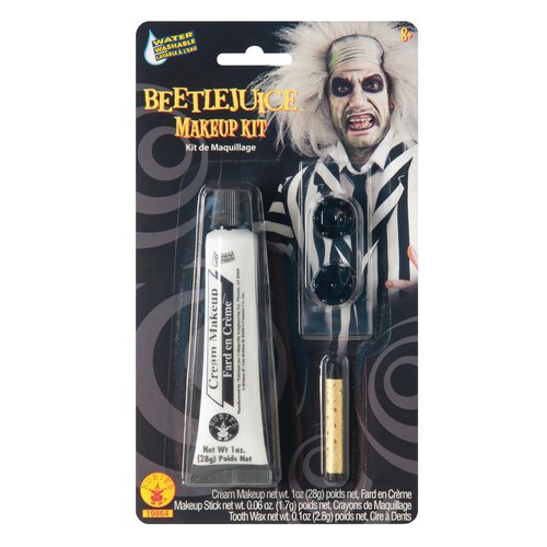 Rubies Beetlejuice: Beetlejuice Makeup Kit for Adults, Men's One Size