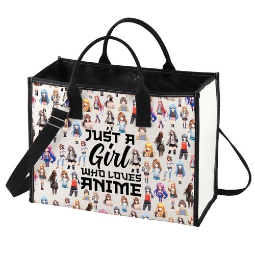 LEVLO Anime Fans Makeup Bag - Lover Gift Cosmetic Bag for Women, Cartoon Makeup Bag (Loves Anime LT)